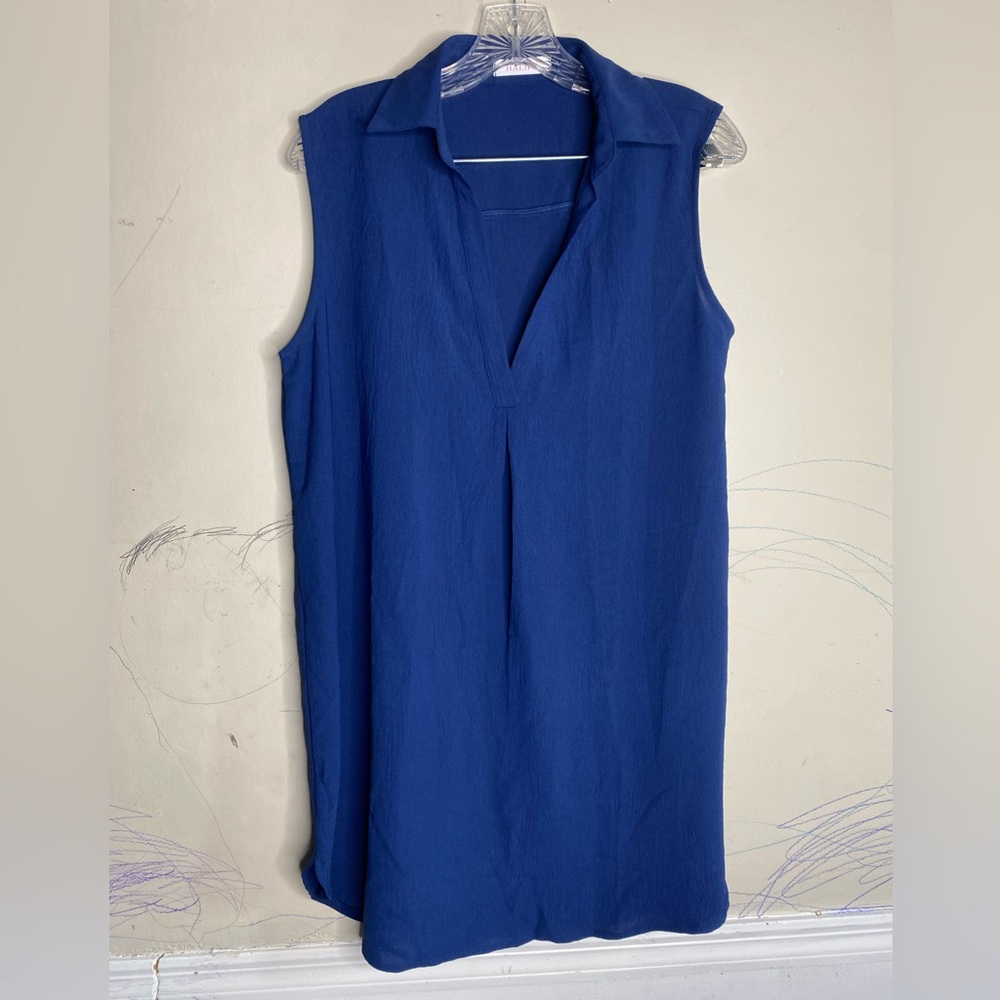 Alife Royal Blue Sleeveless Blouse